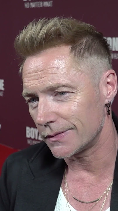 Ronan Keating and Shane Lynch speak about Louis Walsh at the premiere of Boyzone No Matter What