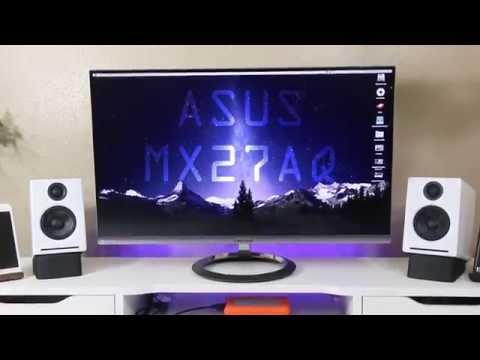 FRAMELESS ASUS MX27AQ MONITOR REVIEW -  27" 2560 x 1440 IPS Matte Display