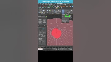Perfectly Rounding a Hole in 3ds Max Using GeoPoly #shorts  #3dsmax