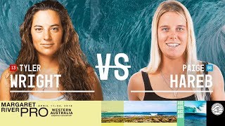 Tyler Wright vs. Paige Hareb - Round Two, Heat 4 - Margaret River Women's Pro 2018