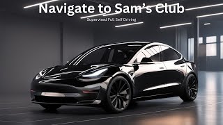 Supervised - Full Self Driving Las Vegas | Version 12.3.6 - Navigate to Sam's Club