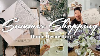 SUMMER CURATED HOME DECOR HAUL | ROSS, HOME GOODS, TARGET, AMAZON, & JOANNE DECOR