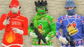 GTA V - 5 Easy Tryhard Outfits Tutorial #165 (Christmas Outfits 2023)