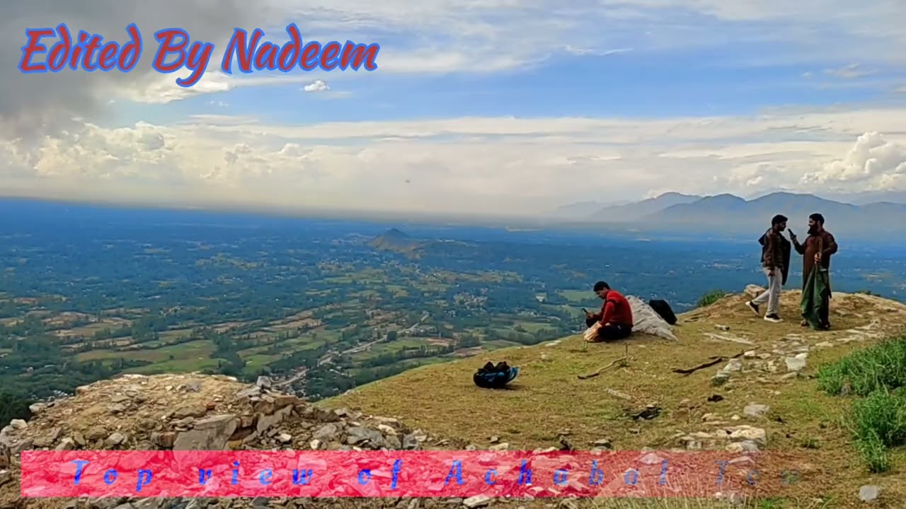 Achabal town From top of Mountain