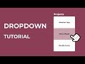 How To Create a HTML Dropdown Menu | CSS Dropdown Tutorial