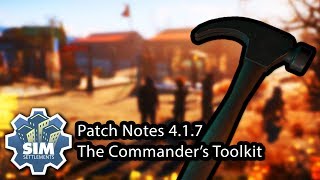 Sim Settlements Patch Notes v4.1.7 - The Commander's Toolkit