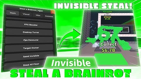 🔥Steal a Brainrot Script (NEW WORKING!) | 😱Invisible Steal, Anti-Hit, Speed Boost *NO KEY*🔮