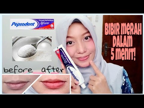 Cara memerahkan bibir dengan cepat menggunakan pasta gigi