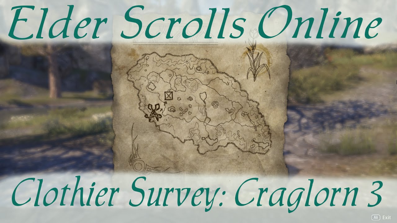 Clothier Survey Craglorn Elder Scrolls Online Longer Version Youtube
