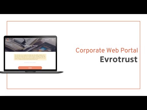 Corporate web portal by Evrotrust