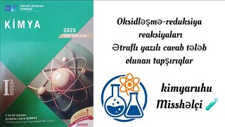 Kimya 1-ci hissə dim test toplusu 2025. Ok-Re reaksiyaları. Ətraflı suallar #keşfet