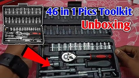 VIVUE Tool Kit & Screwdriver set and Socket Set Wrench Set, 46 in 1 Pcs Tool Kit | Best ToolKit Set