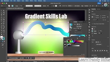 How to Apply Stroke Gradients in Adobe Illustrator | Gradient Stroke Tutorial