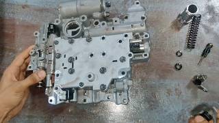 Toyota corolla valve body, solenoids and ball part location