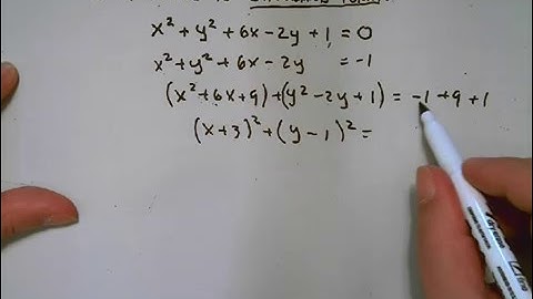 Converting Equations of Circles by Completing the Square