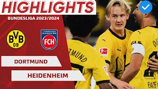 Highlights | Dortmund  - Heidenheim | Vòng 03 Bundesliga 2023\/2024