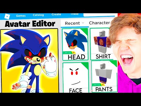 MAKING SONIC.EXE A ROBLOX ACCOUNT!? (NEW SONIC MORPH!)