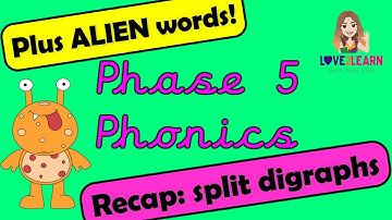 Phonics: Phase 5 | Recap of SPLIT DIGRAPHS | Miss Ellis  💚| PLUS ALIEN WORDS #splitdigraphs