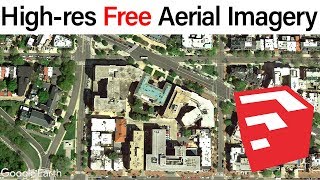 High Resolution Free Aerial Imagery in SketchUp