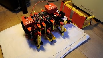 fischertechnik TXT controller : Mirft2 ep.198 - Walking, power, sensors, data, Python, OpenCV, more