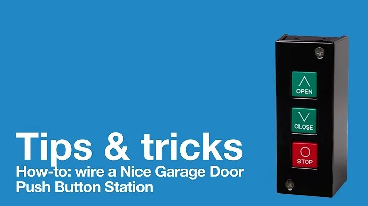 How-To: Wire a Nice Garage Door Push Button Station