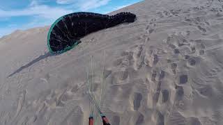 Paraglider kiting at Imperial sand dunes