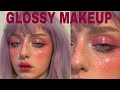 GLOSSY BLUSHY MAKEUP