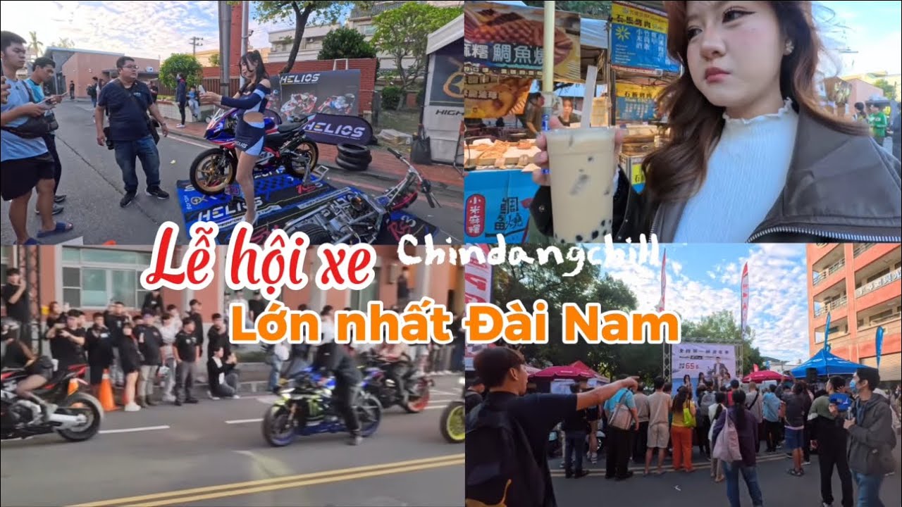 Vlog du học sinh| Cùng Chin khám phá lễ hội xe được cho là lớn nhất ở Đài Nam nha 🇹🇼 