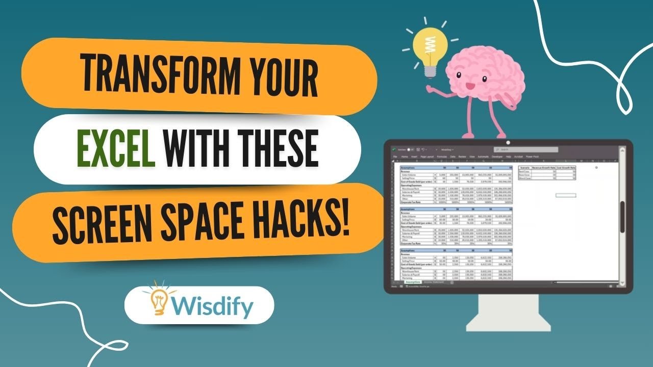 Excel Screen Texture Maximize Screen Space in Excel Tips You Didn't Know You Needed - YouTube