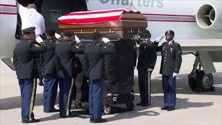 Soldier's body returned home after he was killed in Syria bombing