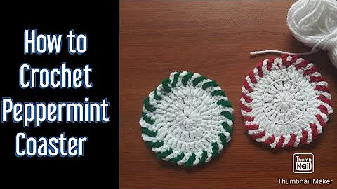 Easy DIY Peppermint Coaster: Christmas Ornaments & Gifts Craft