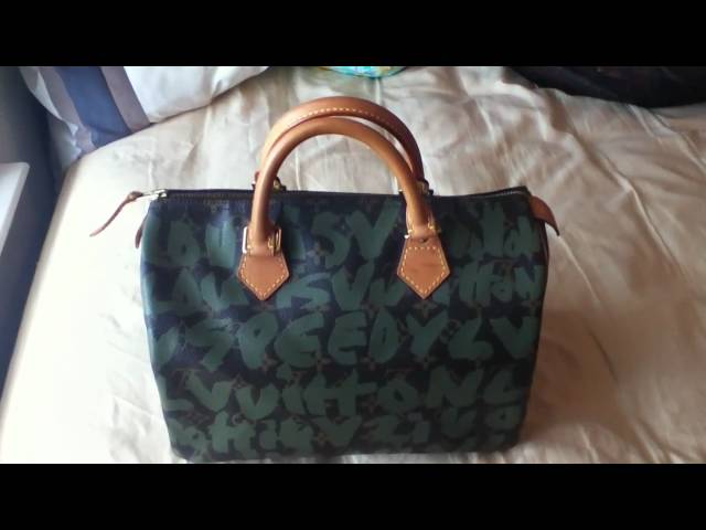 My Louis Vuitton Collection Part 11--Stephen Sprouse Graffiti Speedy 30 &  Neverfull GM (Fuchsia) 