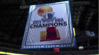 DALLAS MAVERICKS FLAG BANNER THE FINALS 2011 NBA