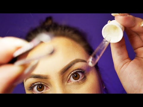 ASMR: FAZENDO SUA SOBRANCELHA! SONO GARANTIDO
