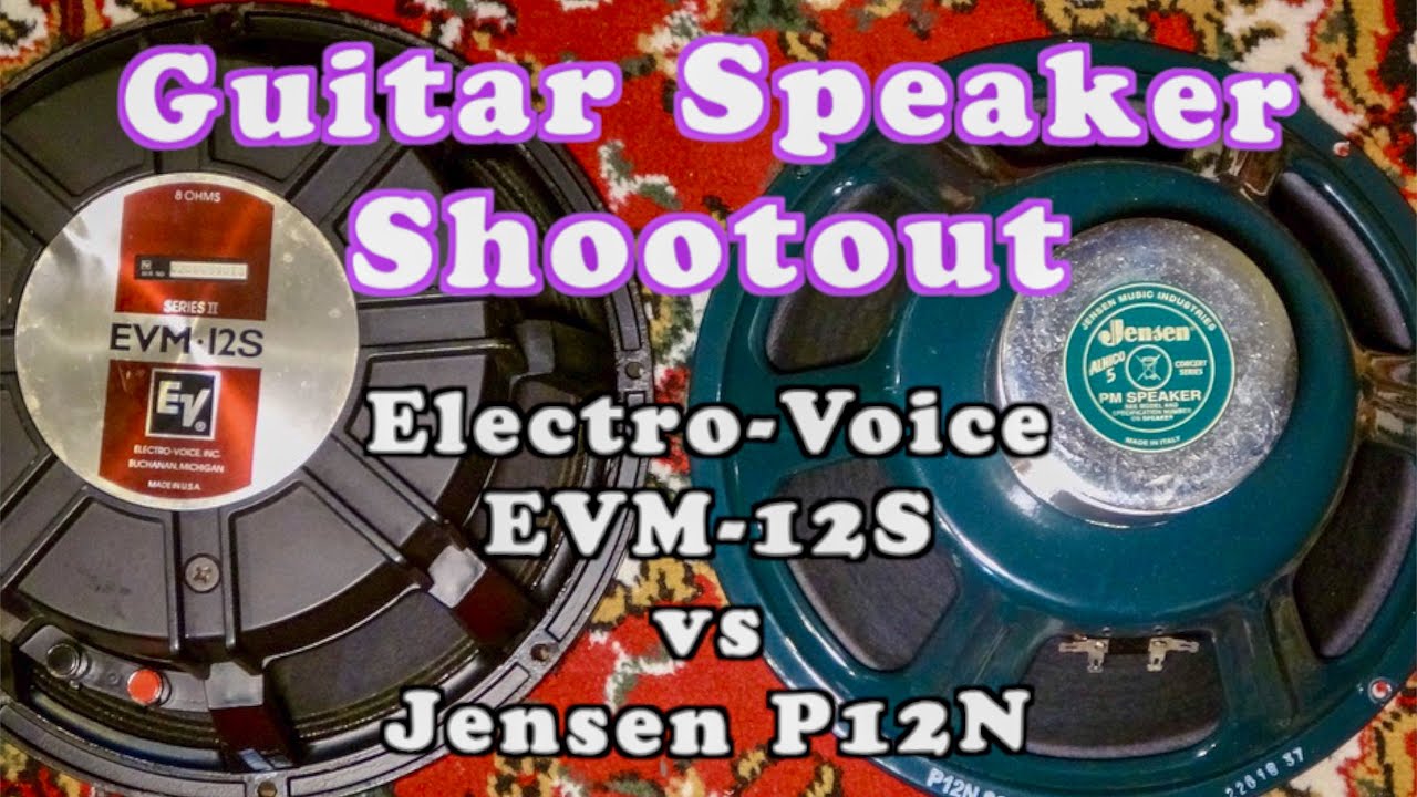 Jensen AlNiCo P12N vs Electro-Voice EVM-12S 12