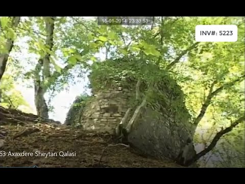 INV#: 5223 Axaxdərə (Axaxdere)/Car - Şeytan Qalası - Devil's Castle in Zaqatala , Azerbaijan.