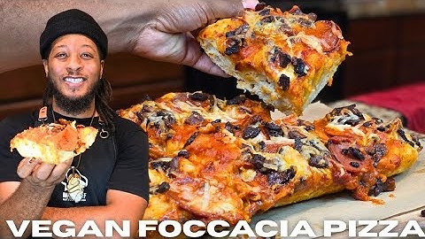 BEST Vegan Focaccia Pizza EVER? (With TOFU BACON!)