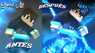 Speed Art • Render de Minecraft | Full Android [Ps touch]