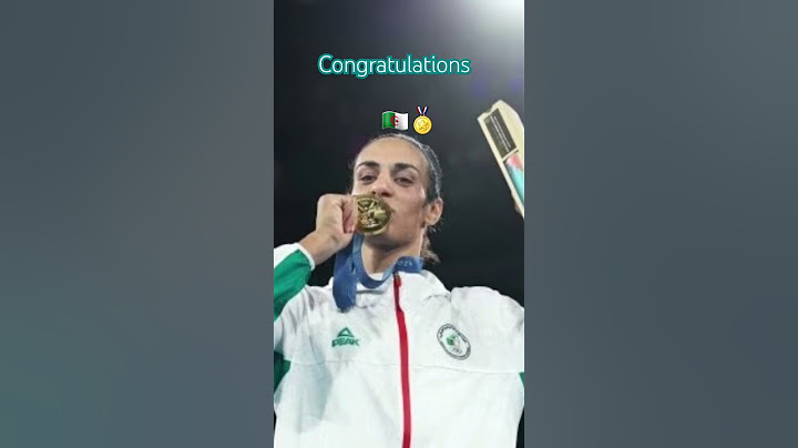 ذهبية شرف لبطلة العالم في الملاكمة الجزائرية إيمان خليف 🏅🇩🇿🙏😊