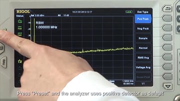 RIGOL Detector Explanation and Application of Spectrum Analyzer by Saelig