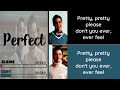 Glee Perfect Line Distribution Lyrics 