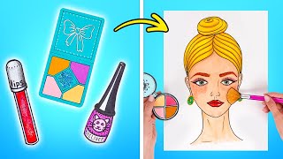 Handmade Cosmetics For Paper Doll! DIY Paper Doll Makeover