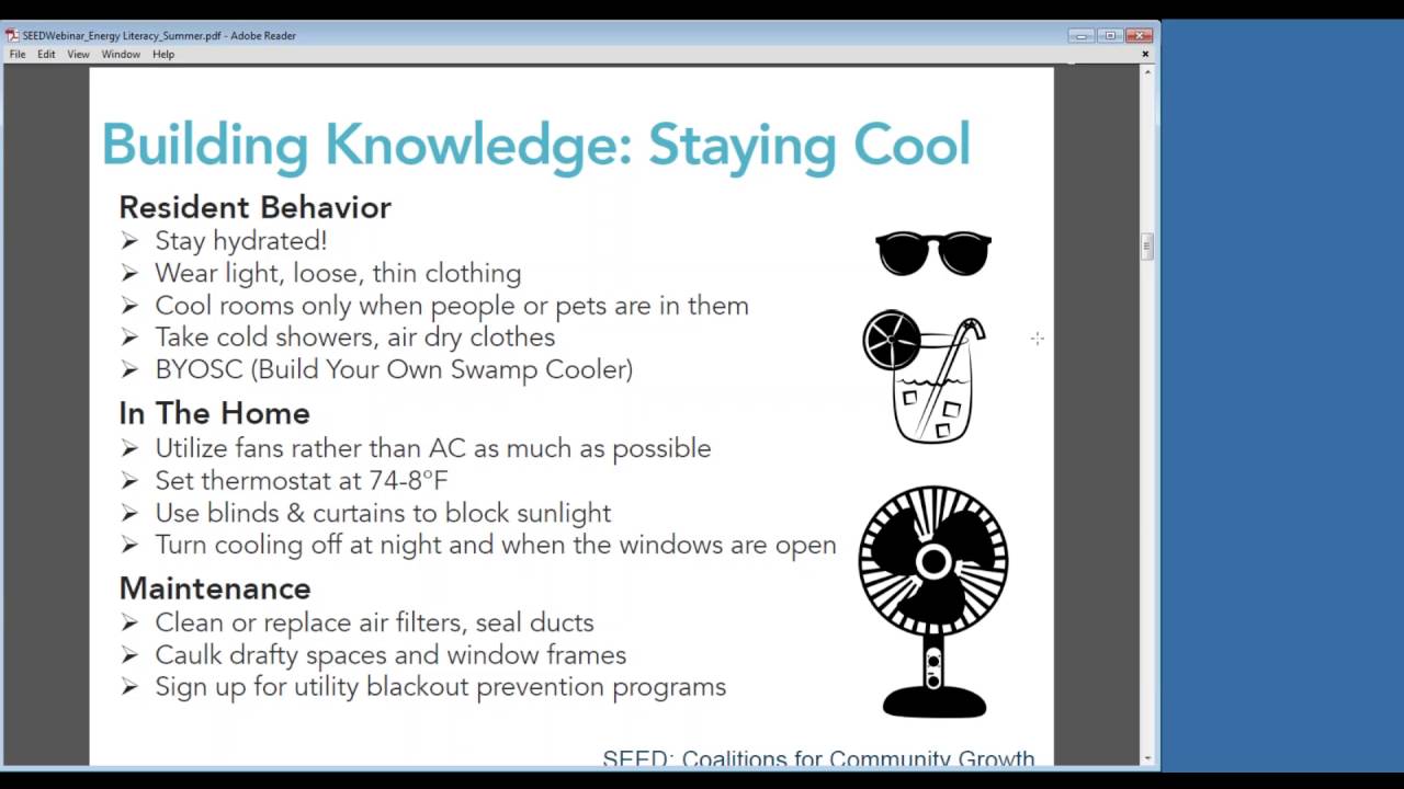 Keep Cool this Summer: Energy Saving Tips Webinar - YouTube