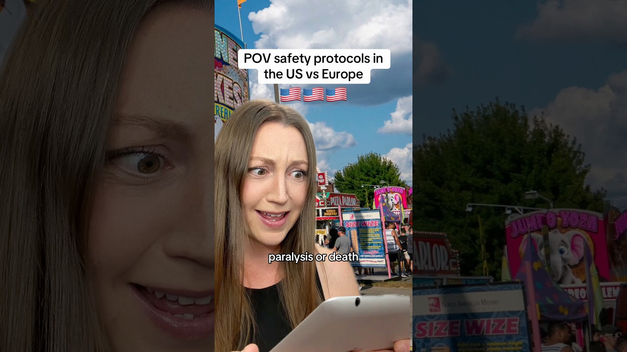 Safety protocols in the US vs Europe #usa #europe #cultureshock #safety #funny #american #european