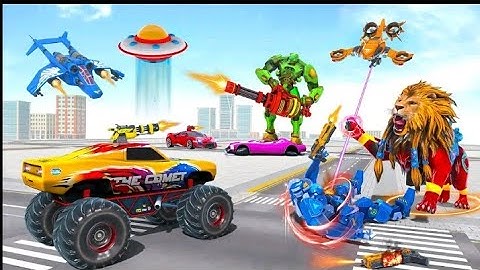 Army Truck Robot Transformation | Lion Dragon Robot Transform | LA LA GAMES