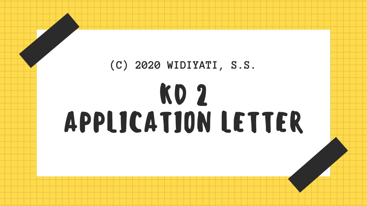 part of application letter kelas 12