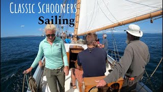 Sailing on a couple Old Wood Schooners