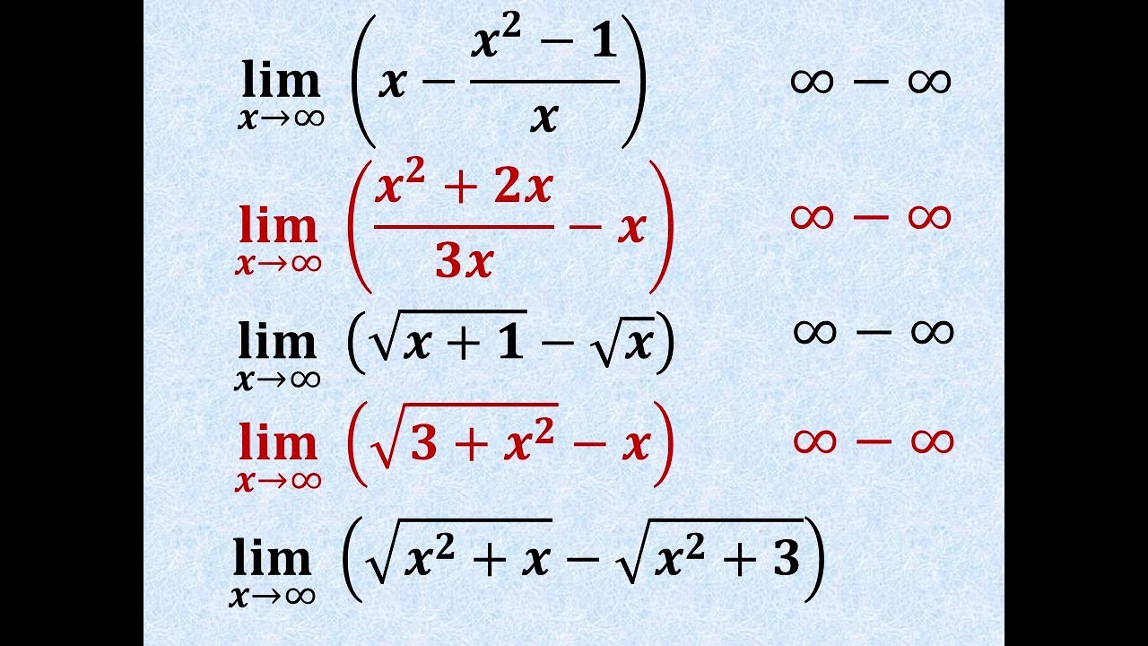 Limite en infinito con Raíz Cuadrada con Raíces tipo infinito menos