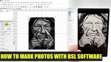 A video teaching how to use laser marking machine BSL software to mark photos