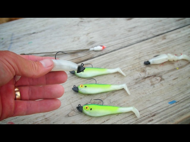 Alabama Rig Kit 2 Sets with Jig Heads and Trailers, Umbrella Rig for  Stripers,Bass Fishing